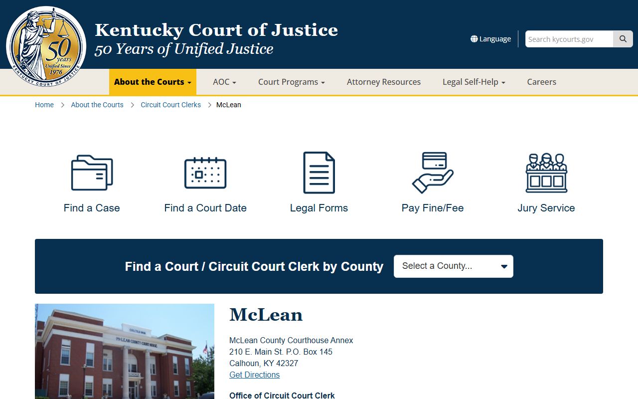 McLean County court records after jail arrest clerk page